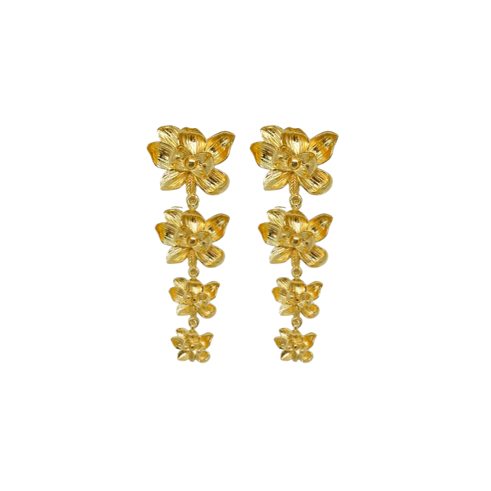 Magnolia Gold Vine Earrings